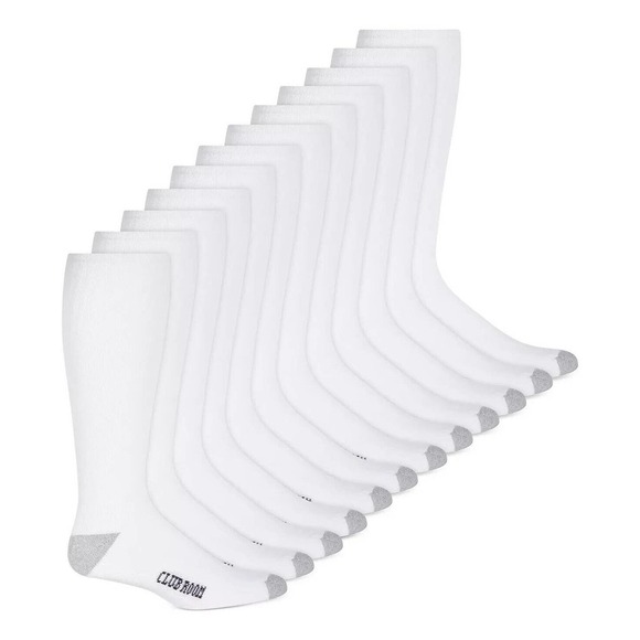 Club Room White Men's 12 Pack Over The Calf Foot Tube Socks - Picture 1 of 1